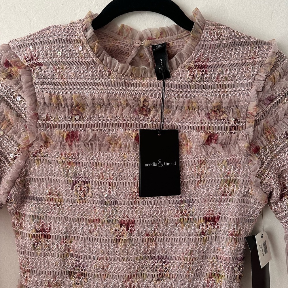 NWT ⭐️ Needle & Thread! ⭐️ Petal Pink Dress - Picture 11 of 12